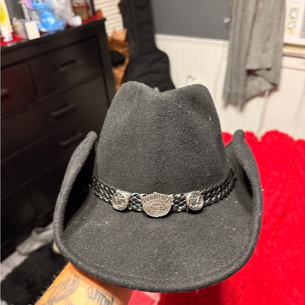 Jack Daniels Black Crushable Cowboy Hat